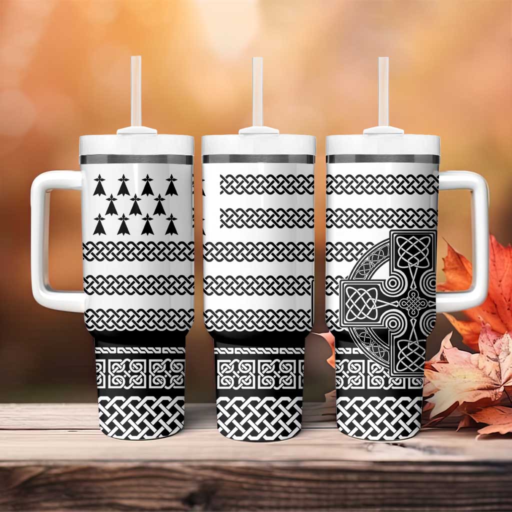 Brittany Celtic Knot Tumbler With Handle Celtic Nation Heritage Pride - Wonder Print Shop