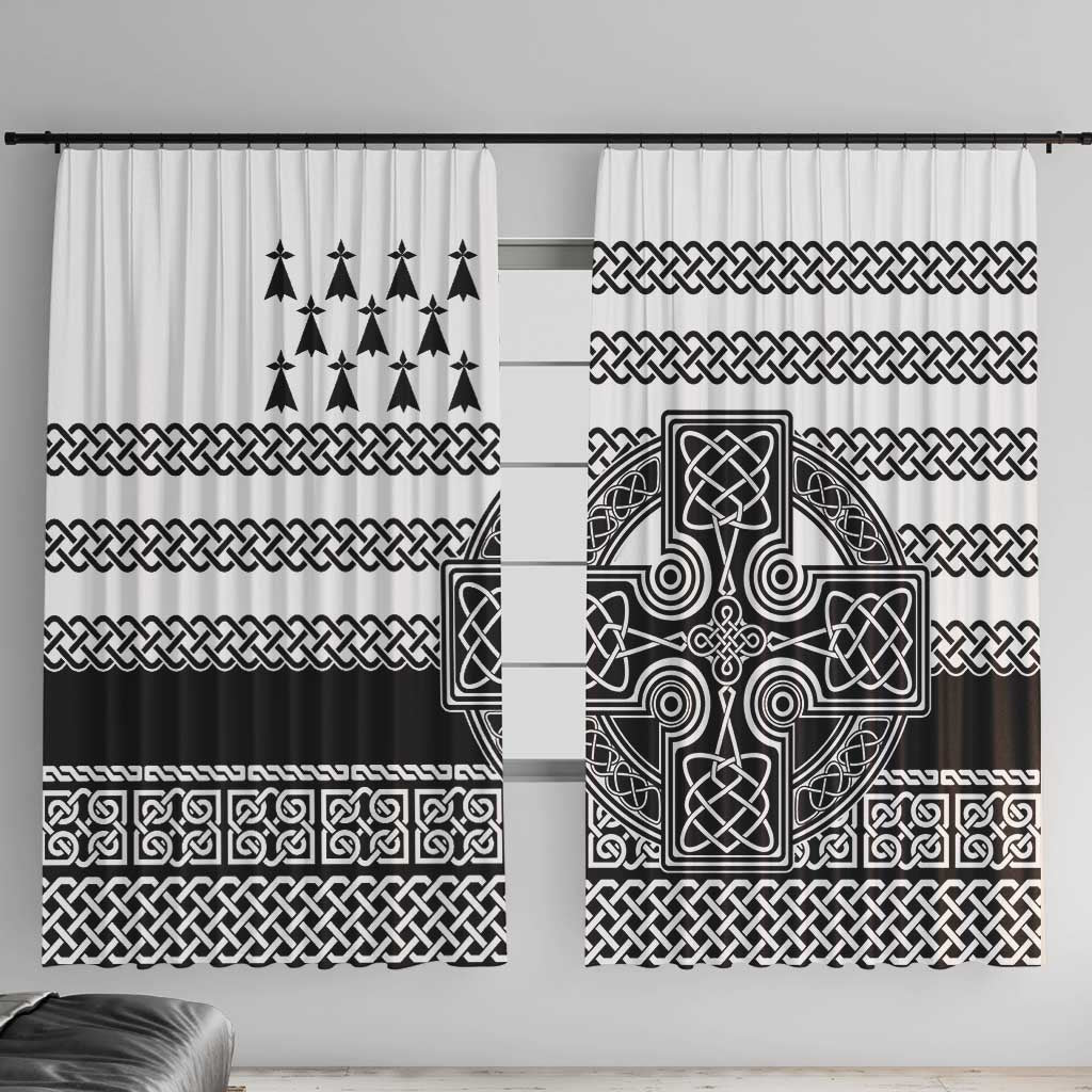 Brittany Celtic Knot Window Curtain Celtic Nation Heritage Pride - Wonder Print Shop