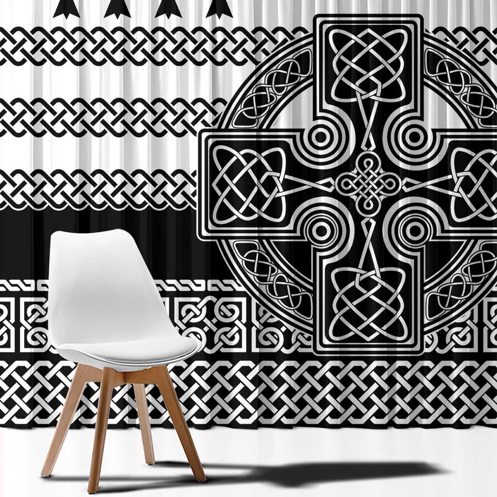 Brittany Celtic Knot Window Curtain Celtic Nation Heritage Pride - Wonder Print Shop