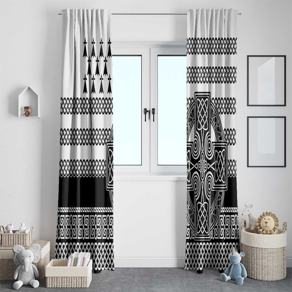 Brittany Celtic Knot Window Curtain Celtic Nation Heritage Pride - Wonder Print Shop