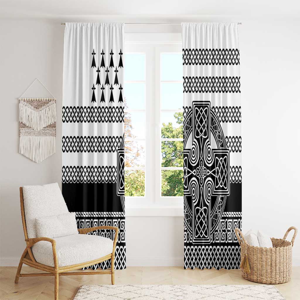 Brittany Celtic Knot Window Curtain Celtic Nation Heritage Pride - Wonder Print Shop