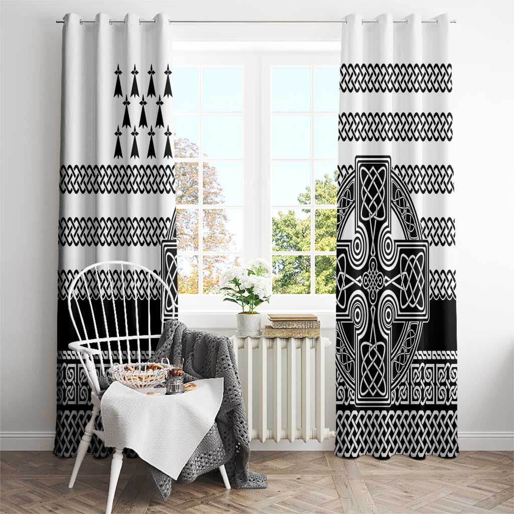 Brittany Celtic Knot Window Curtain Celtic Nation Heritage Pride - Wonder Print Shop