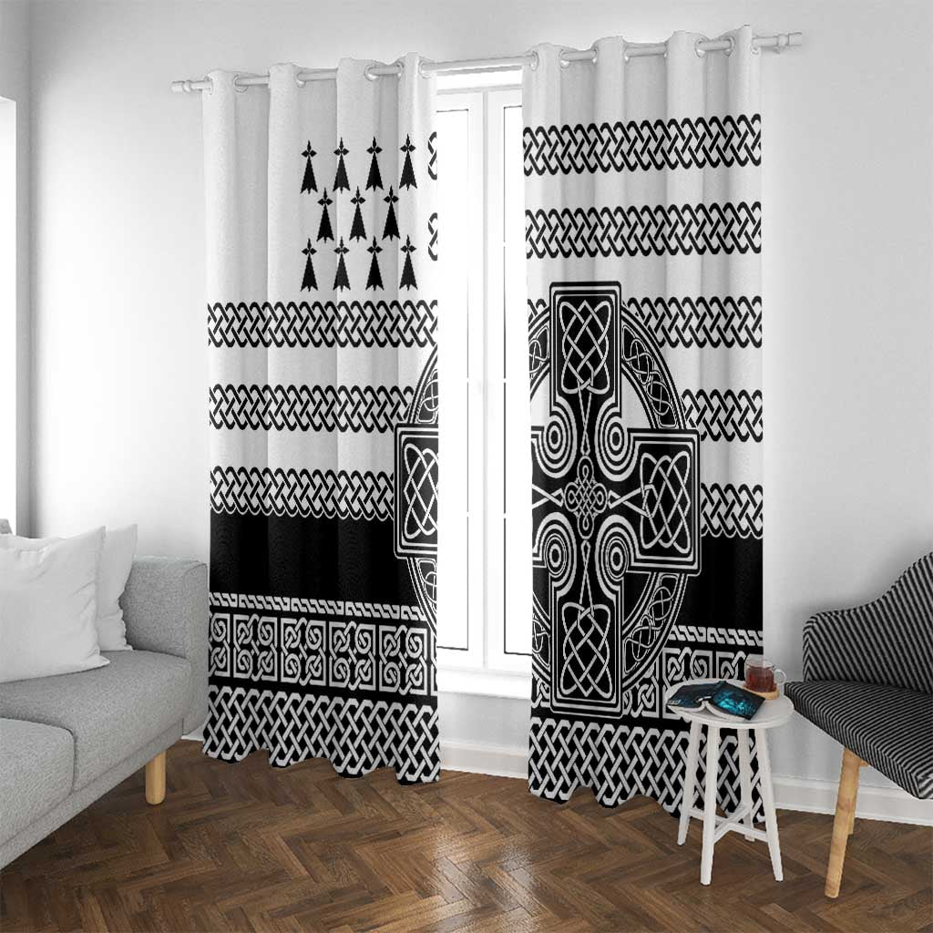 Brittany Celtic Knot Window Curtain Celtic Nation Heritage Pride - Wonder Print Shop