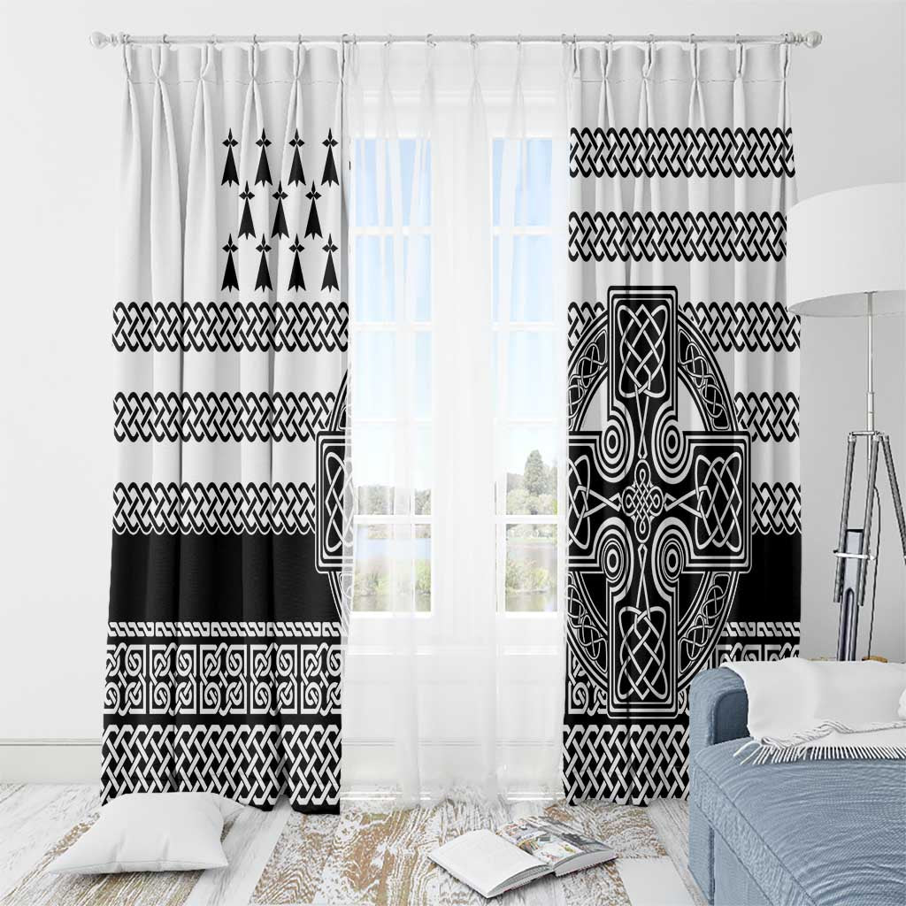 Brittany Celtic Knot Window Curtain Celtic Nation Heritage Pride - Wonder Print Shop
