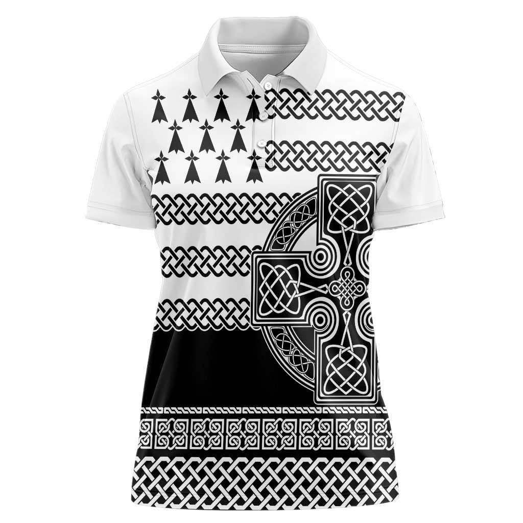 Brittany Celtic Knot Women Polo Shirt Celtic Nation Heritage Pride - Wonder Print Shop