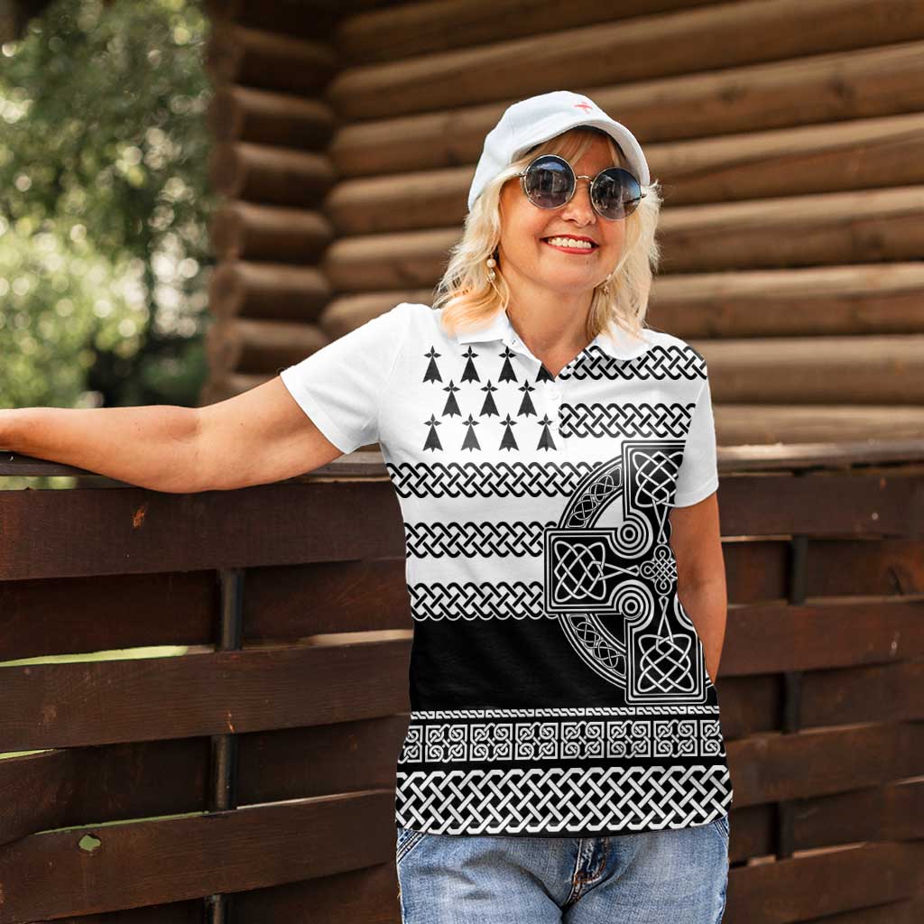 Brittany Celtic Knot Women Polo Shirt Celtic Nation Heritage Pride - Wonder Print Shop