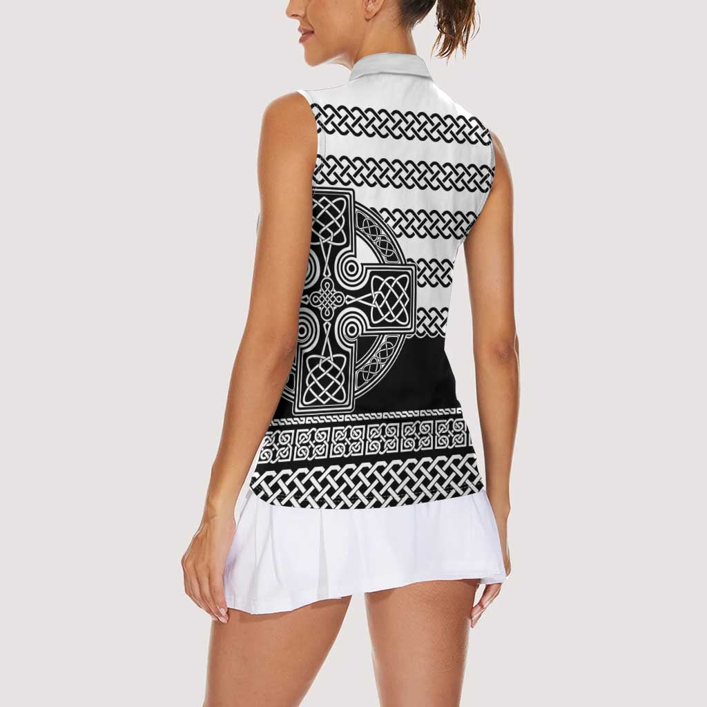 Brittany Celtic Knot Women Sleeveless Polo Shirt Celtic Nation Heritage Pride - Wonder Print Shop