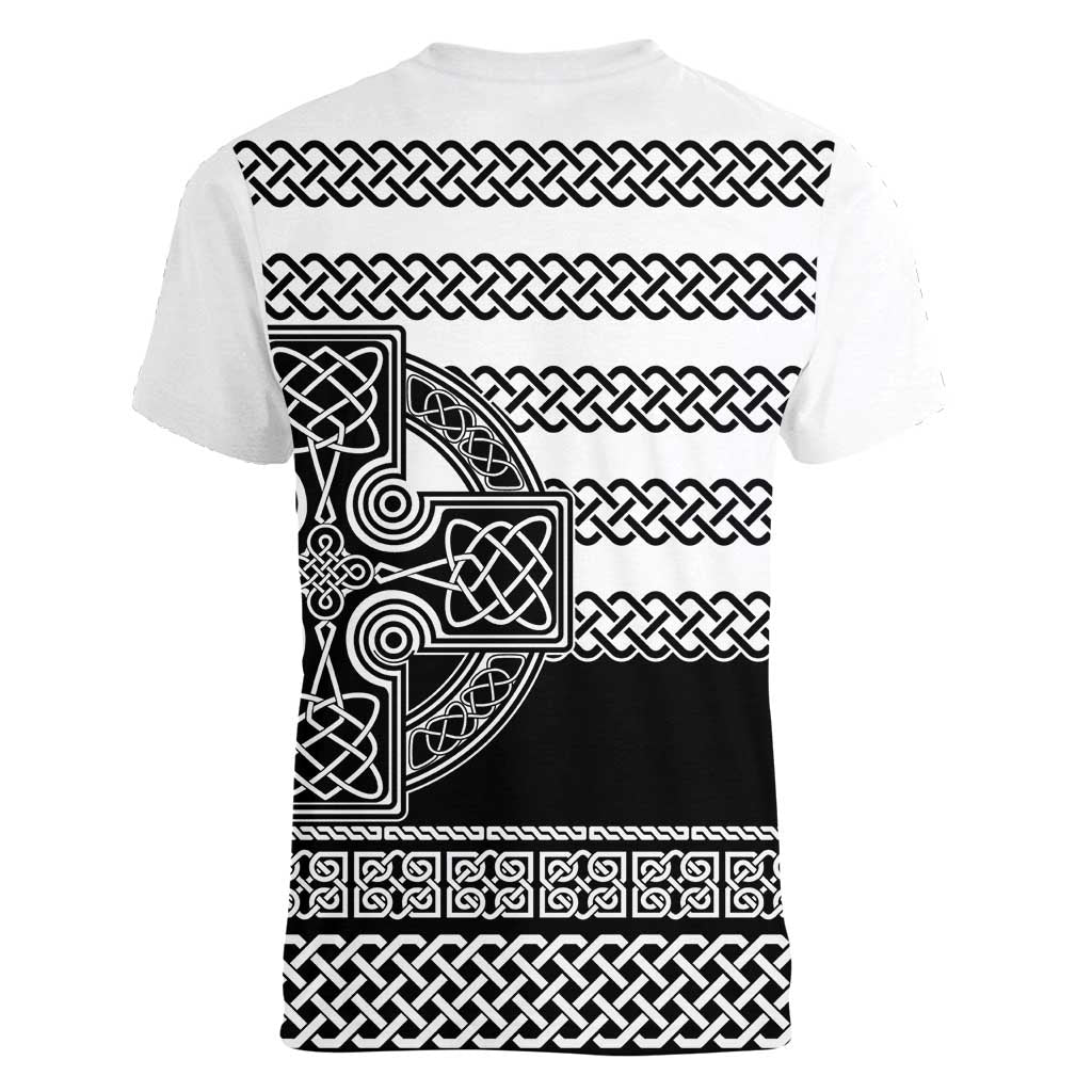 Brittany Celtic Knot Women V-Neck T-Shirt Celtic Nation Heritage Pride - Wonder Print Shop