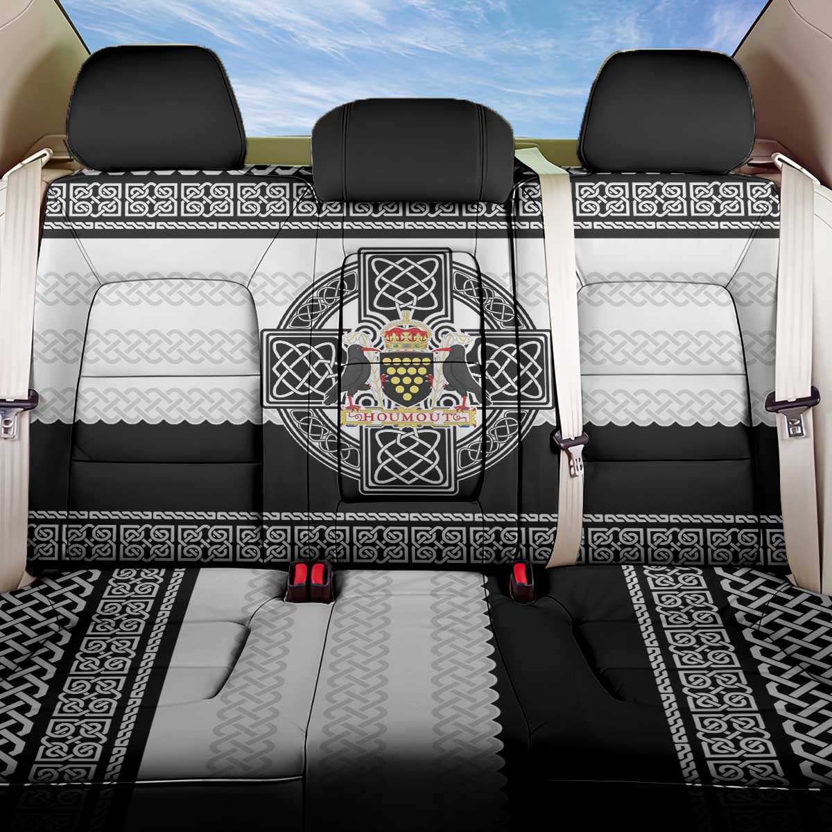 Cornwall Celtic Knot Back Car Seat Cover Celtic Nation Heritage Pride - Wonder Print Shop