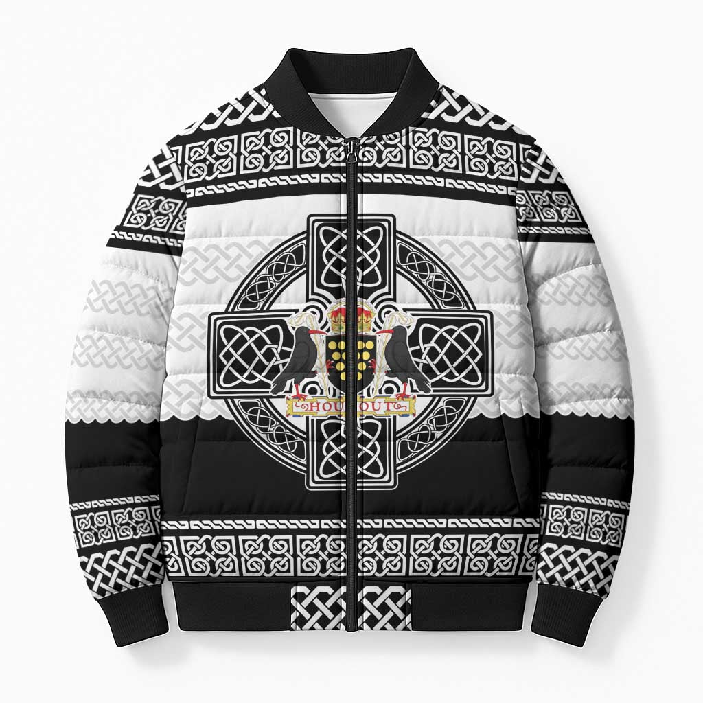 Cornwall Celtic Knot Bomber Puffer Jacket Celtic Nation Heritage Pride - Wonder Print Shop
