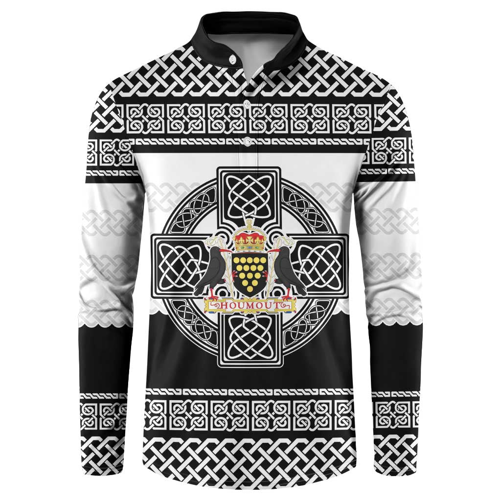 Cornwall Celtic Knot Button Sweatshirt Celtic Nation Heritage Pride - Wonder Print Shop