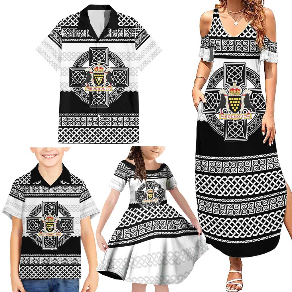 Cornwall Celtic Knot Family Matching Summer Maxi Dress and Hawaiian Shirt Celtic Nation Heritage Pride - Wonder Print Shop