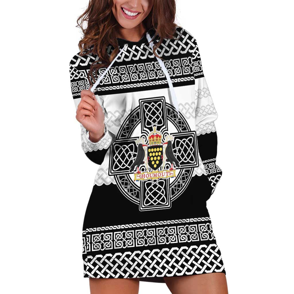 Cornwall Celtic Knot Hoodie Dress Celtic Nation Heritage Pride - Wonder Print Shop