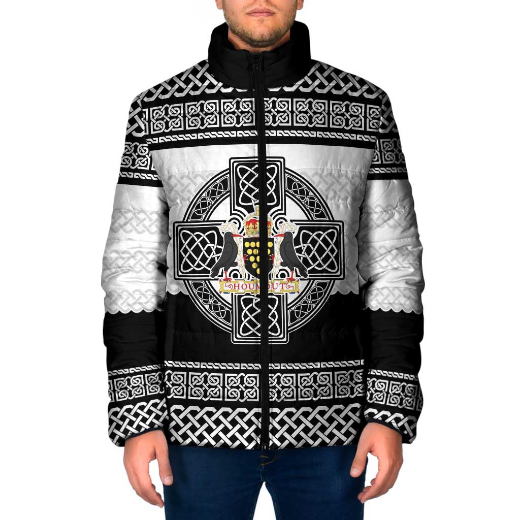Cornwall Celtic Knot Padded Jacket Celtic Nation Heritage Pride - Wonder Print Shop