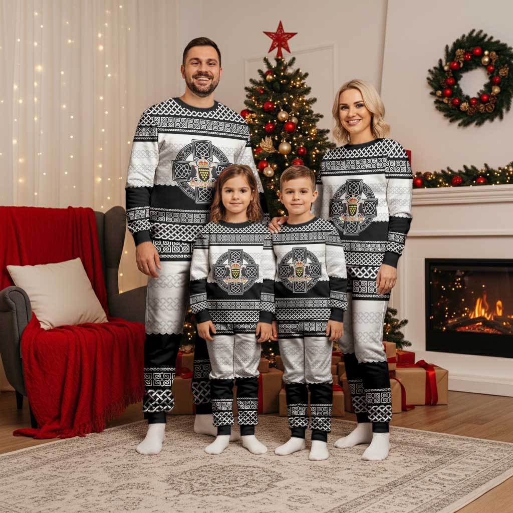 Cornwall Celtic Knot Christmas Pajama Set Celtic Nation Heritage Pride - Wonder Print Shop
