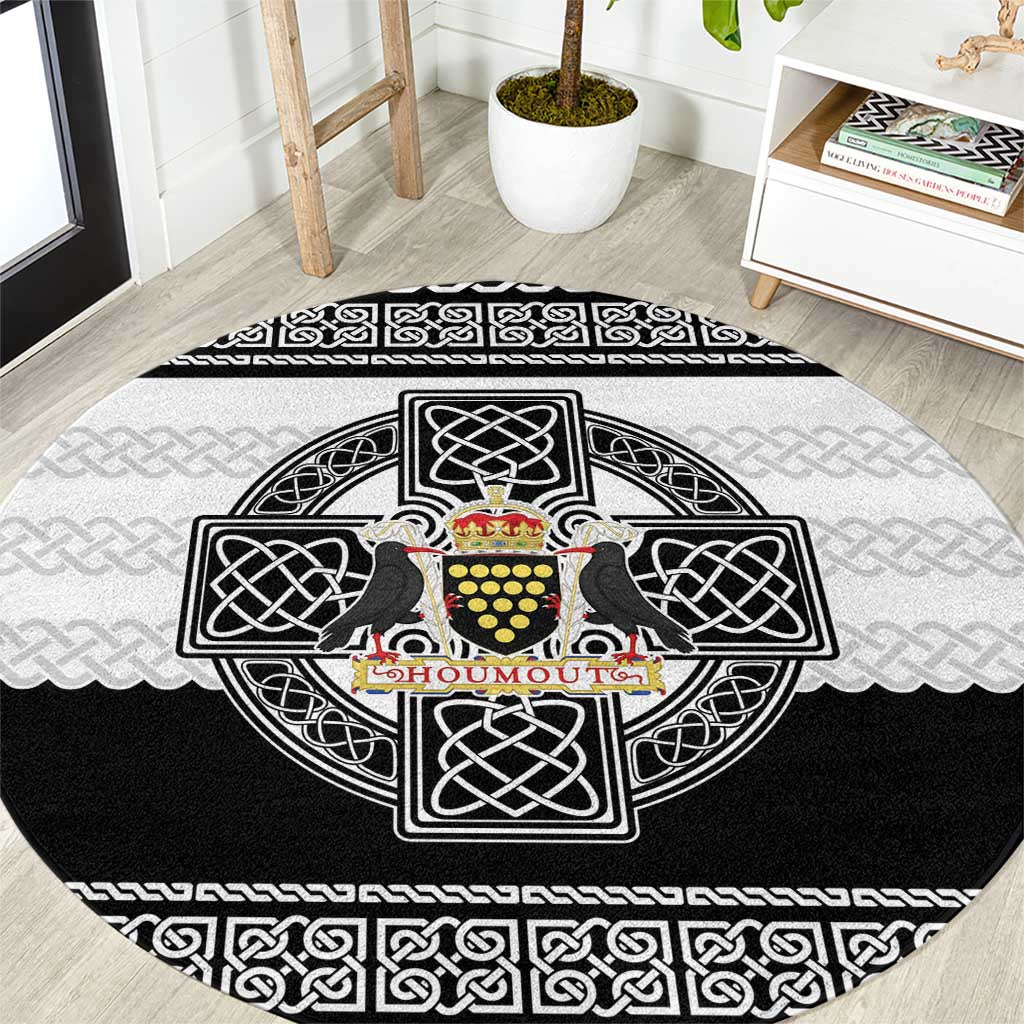 Cornwall Celtic Knot Round Carpet Celtic Nation Heritage Pride - Wonder Print Shop