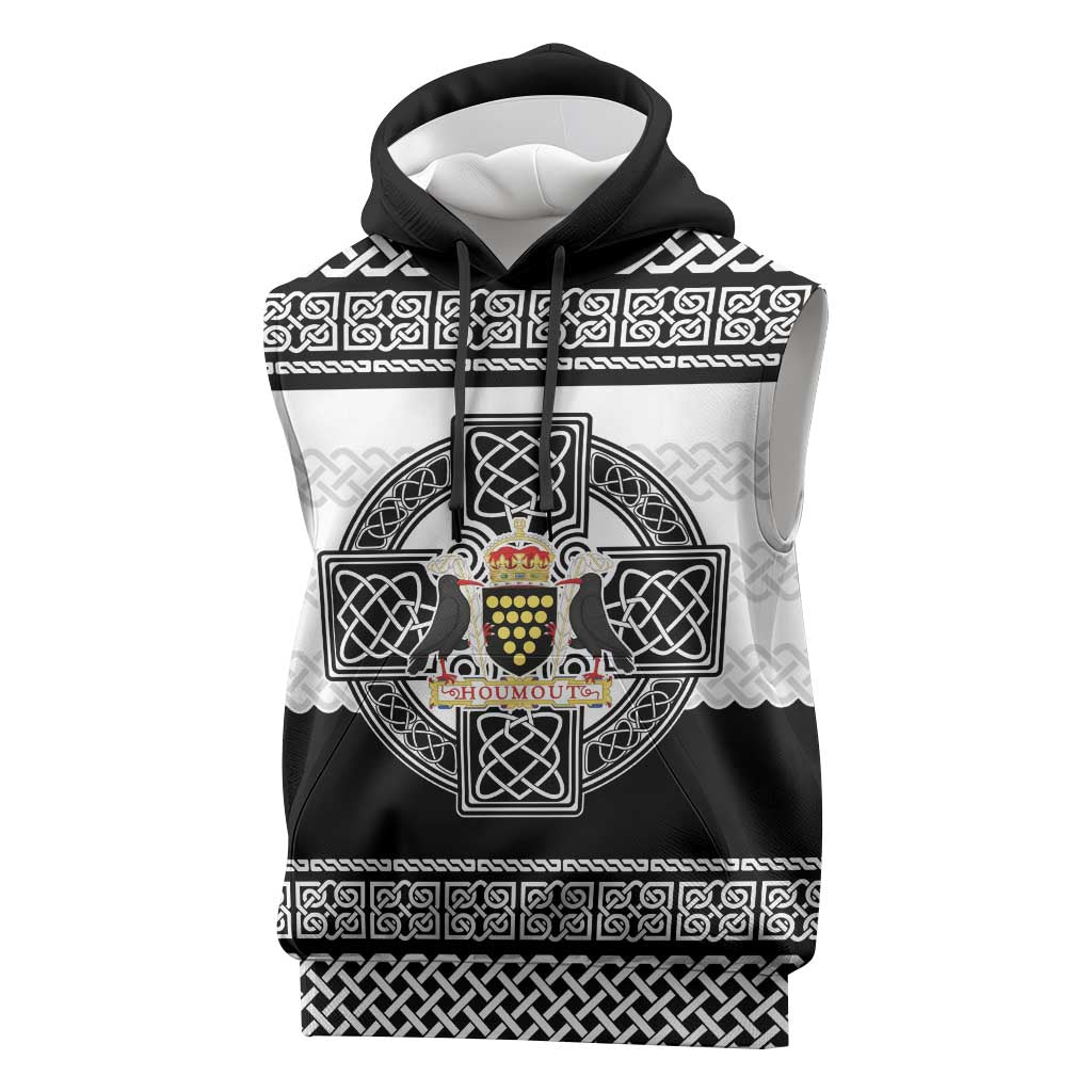 Cornwall Celtic Knot Sleeveless Hoodie Celtic Nation Heritage Pride - Wonder Print Shop