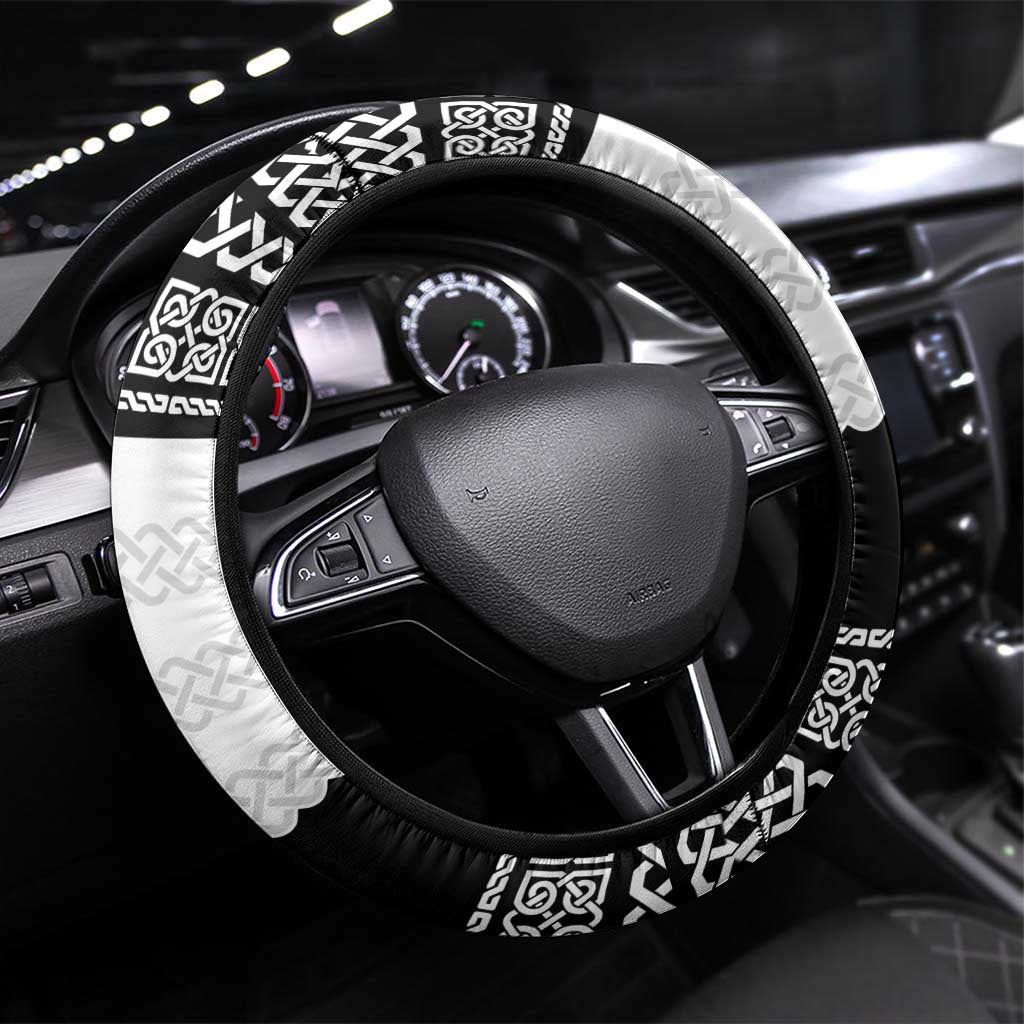 Cornwall Celtic Knot Steering Wheel Cover Celtic Nation Heritage Pride - Wonder Print Shop