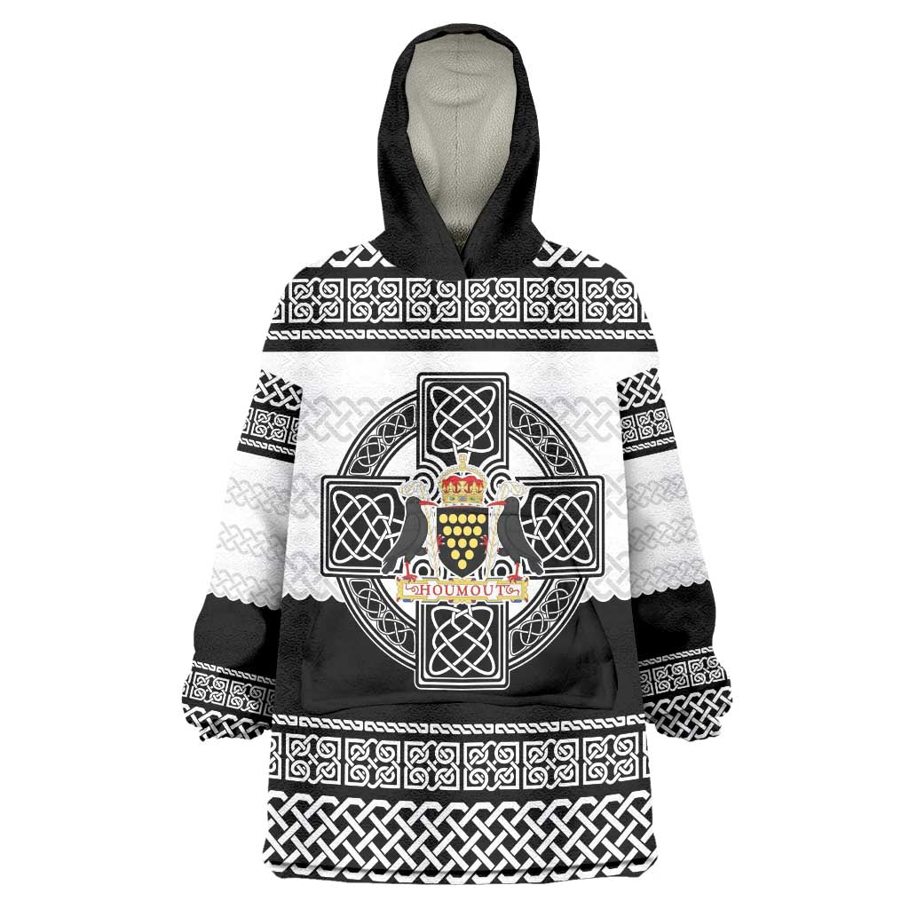 Cornwall Celtic Knot Wearable Blanket Hoodie Celtic Nation Heritage Pride - Wonder Print Shop
