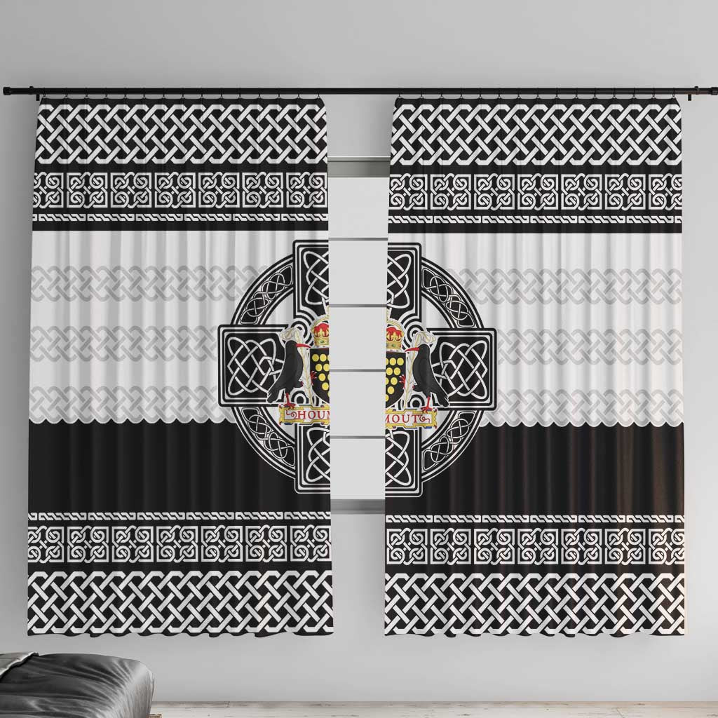 Cornwall Celtic Knot Window Curtain Celtic Nation Heritage Pride - Wonder Print Shop