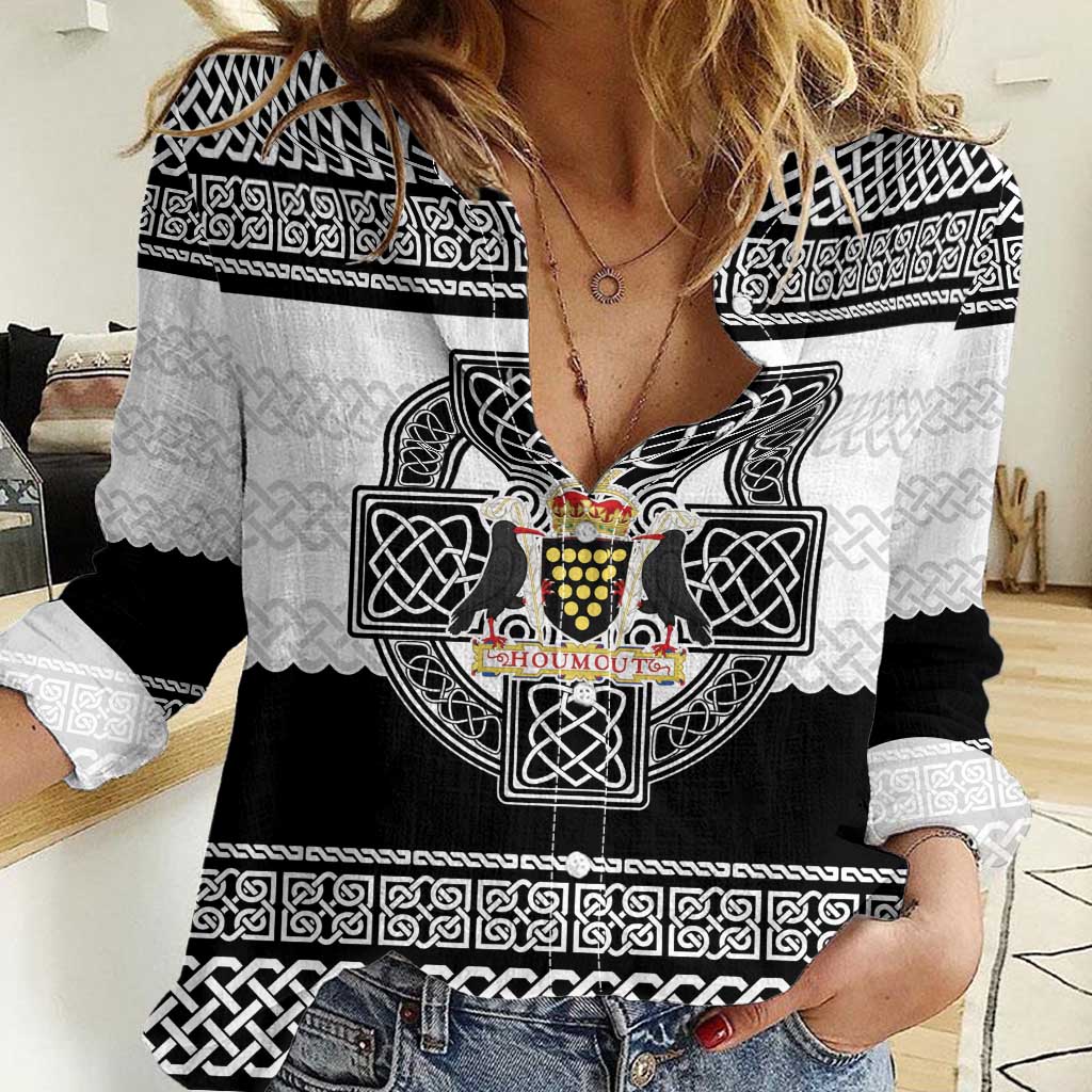Cornwall Celtic Knot Women Casual Shirt Celtic Nation Heritage Pride - Wonder Print Shop