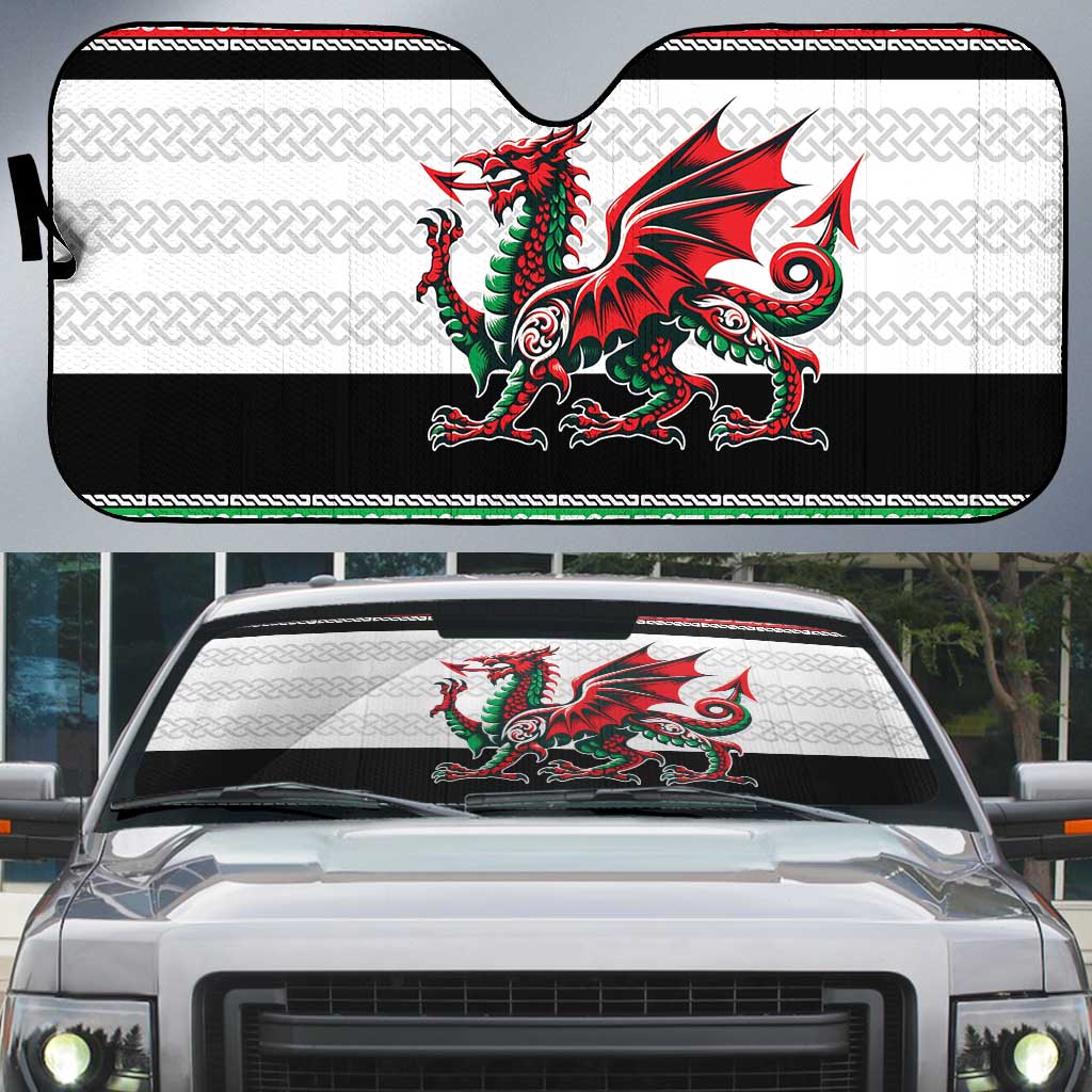 Cymru Celtic Wales Knot Auto Sun Shade Celtic Nation Heritage Pride - Wonder Print Shop