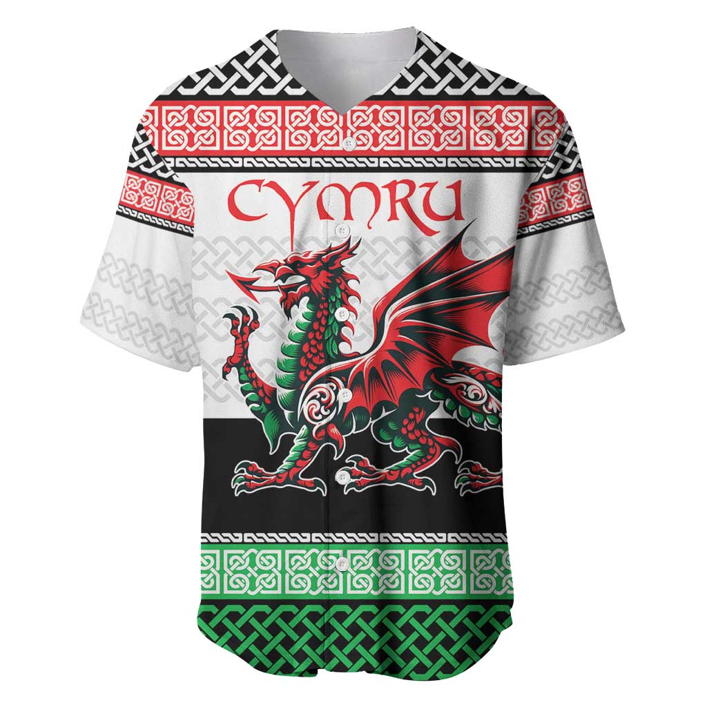 Cymru Celtic Wales Knot Baseball Jersey Celtic Nation Heritage Pride - Wonder Print Shop