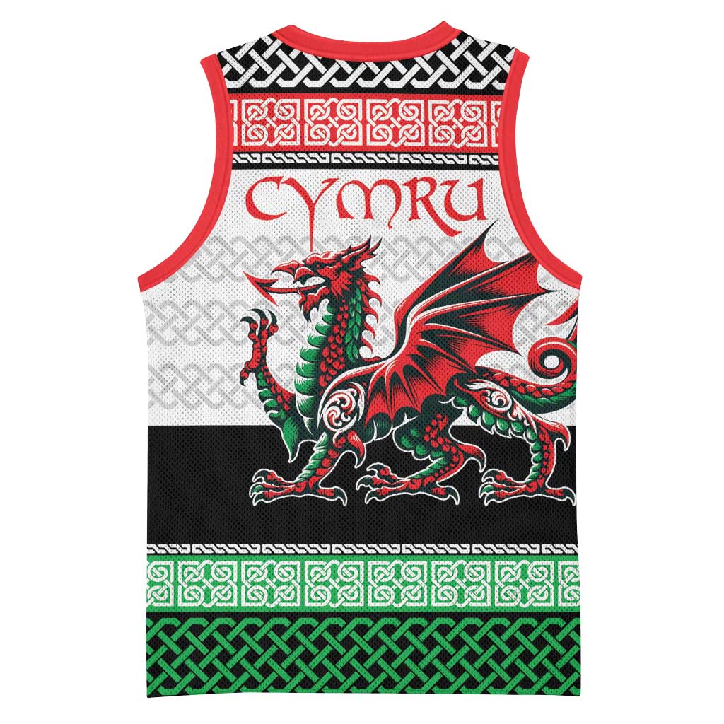 Cymru Celtic Wales Knot Basketball Jersey Celtic Nation Heritage Pride - Wonder Print Shop