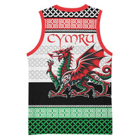 Cymru Celtic Wales Knot Basketball Jersey Celtic Nation Heritage Pride - Wonder Print Shop