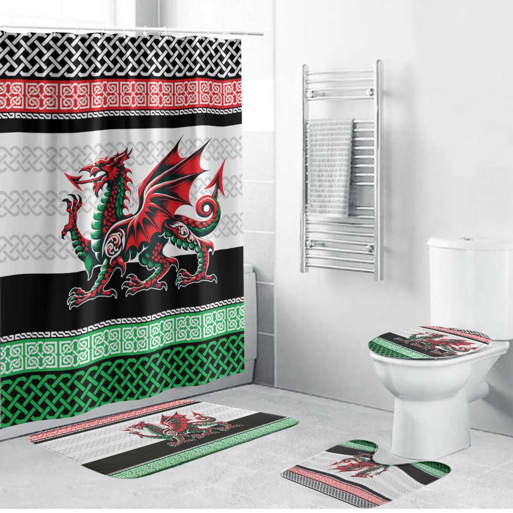 Cymru Celtic Wales Knot Bathroom Set Celtic Nation Heritage Pride - Wonder Print Shop