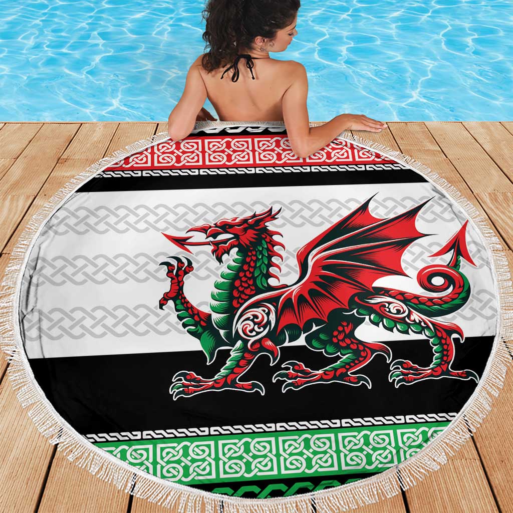 Cymru Celtic Wales Knot Beach Blanket Celtic Nation Heritage Pride - Wonder Print Shop