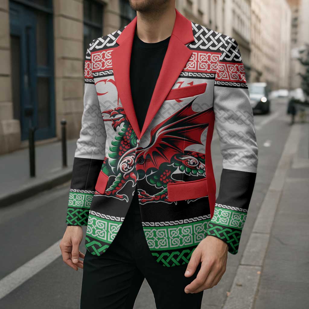 Cymru Celtic Wales Knot Blazer Celtic Nation Heritage Pride - Wonder Print Shop