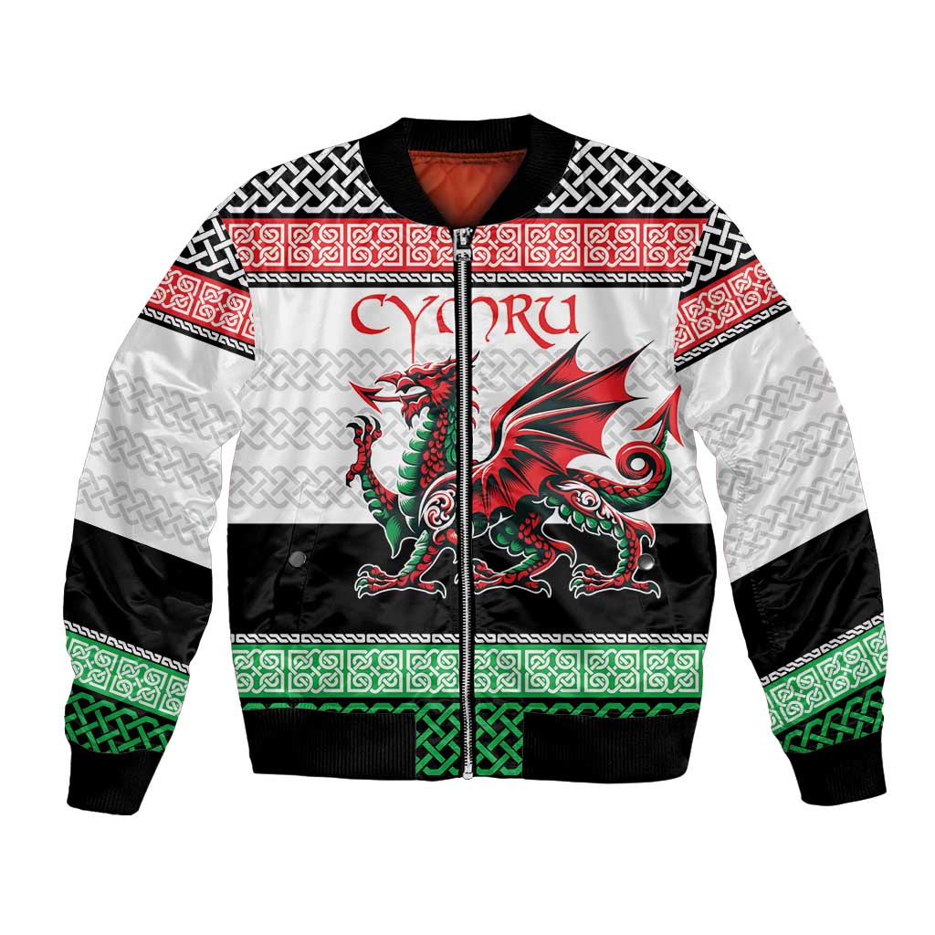 Cymru Celtic Wales Knot Bomber Jacket Celtic Nation Heritage Pride - Wonder Print Shop