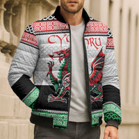 Cymru Celtic Wales Knot Bomber Puffer Jacket Celtic Nation Heritage Pride - Wonder Print Shop