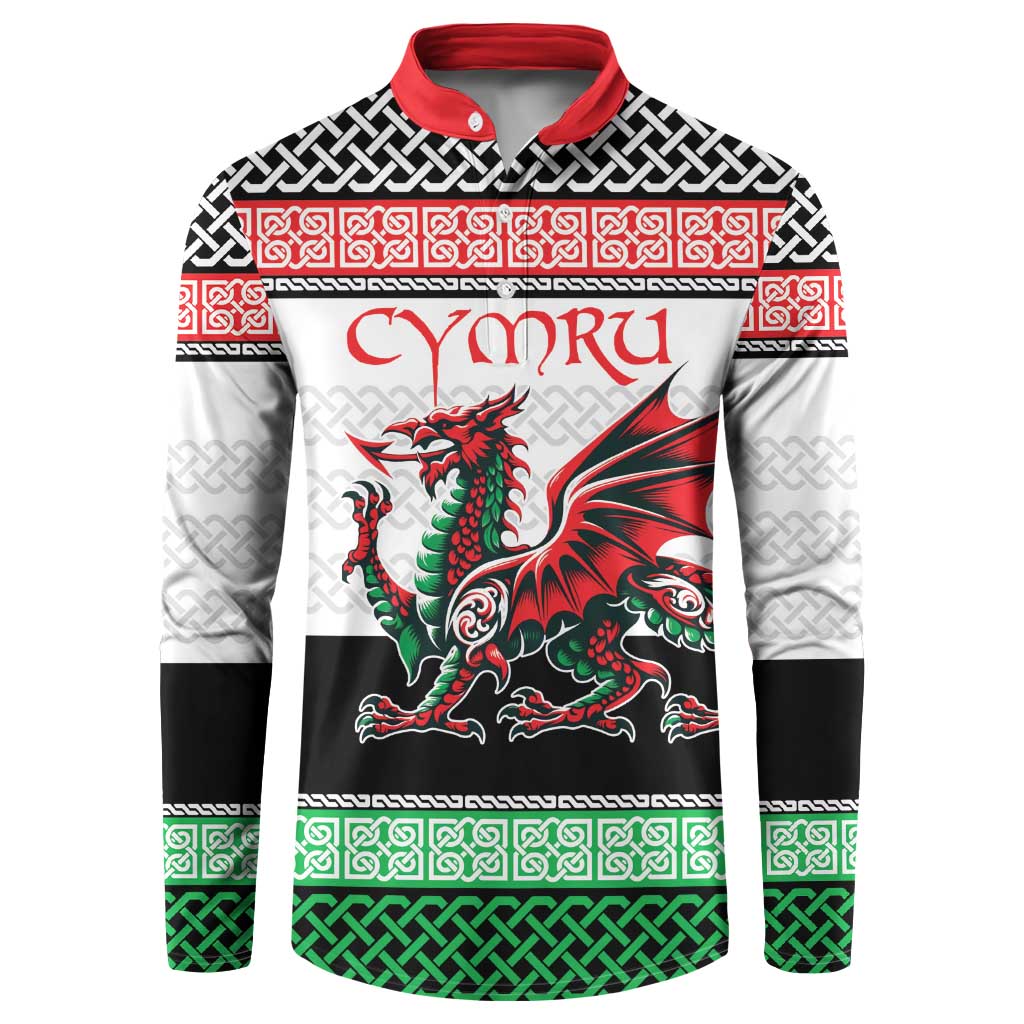 Cymru Celtic Wales Knot Button Sweatshirt Celtic Nation Heritage Pride - Wonder Print Shop