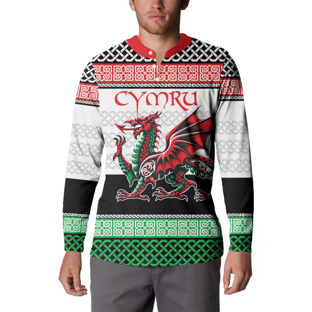 Cymru Celtic Wales Knot Button Sweatshirt Celtic Nation Heritage Pride - Wonder Print Shop