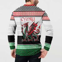 Cymru Celtic Wales Knot Button Sweatshirt Celtic Nation Heritage Pride - Wonder Print Shop