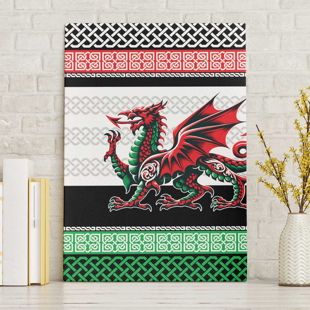 Cymru Celtic Wales Knot Canvas Wall Art Celtic Nation Heritage Pride - Wonder Print Shop