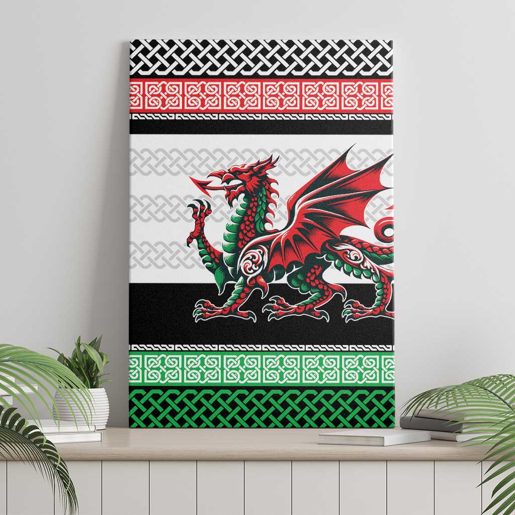 Cymru Celtic Wales Knot Canvas Wall Art Celtic Nation Heritage Pride - Wonder Print Shop