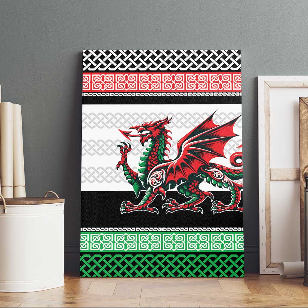 Cymru Celtic Wales Knot Canvas Wall Art Celtic Nation Heritage Pride - Wonder Print Shop