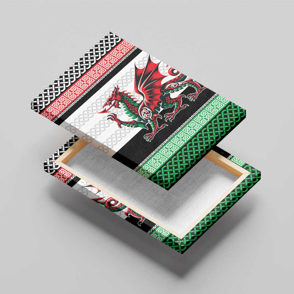 Cymru Celtic Wales Knot Canvas Wall Art Celtic Nation Heritage Pride - Wonder Print Shop