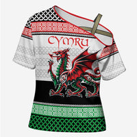Cymru Celtic Wales Knot Cross Shoulder Shirt Celtic Nation Heritage Pride - Wonder Print Shop