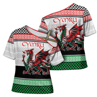 Cymru Celtic Wales Knot Cross Shoulder Shirt Celtic Nation Heritage Pride - Wonder Print Shop