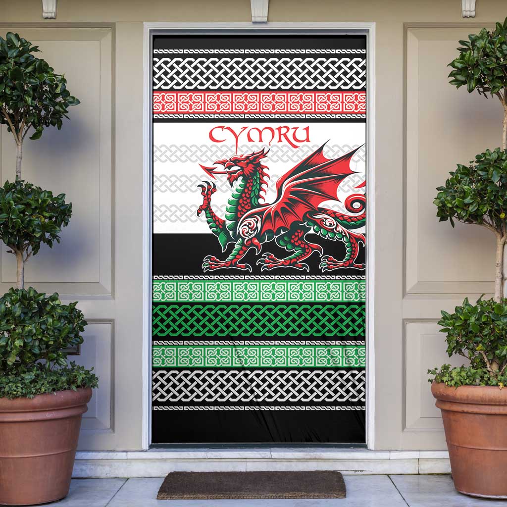 Cymru Celtic Wales Knot Door Cover Celtic Nation Heritage Pride - Wonder Print Shop