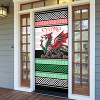 Cymru Celtic Wales Knot Door Cover Celtic Nation Heritage Pride - Wonder Print Shop