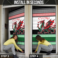 Cymru Celtic Wales Knot Door Cover Celtic Nation Heritage Pride - Wonder Print Shop