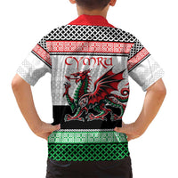 Cymru Celtic Wales Knot Family Matching Long Sleeve Bodycon Dress and Hawaiian Shirt Celtic Nation Heritage Pride - Wonder Print Shop