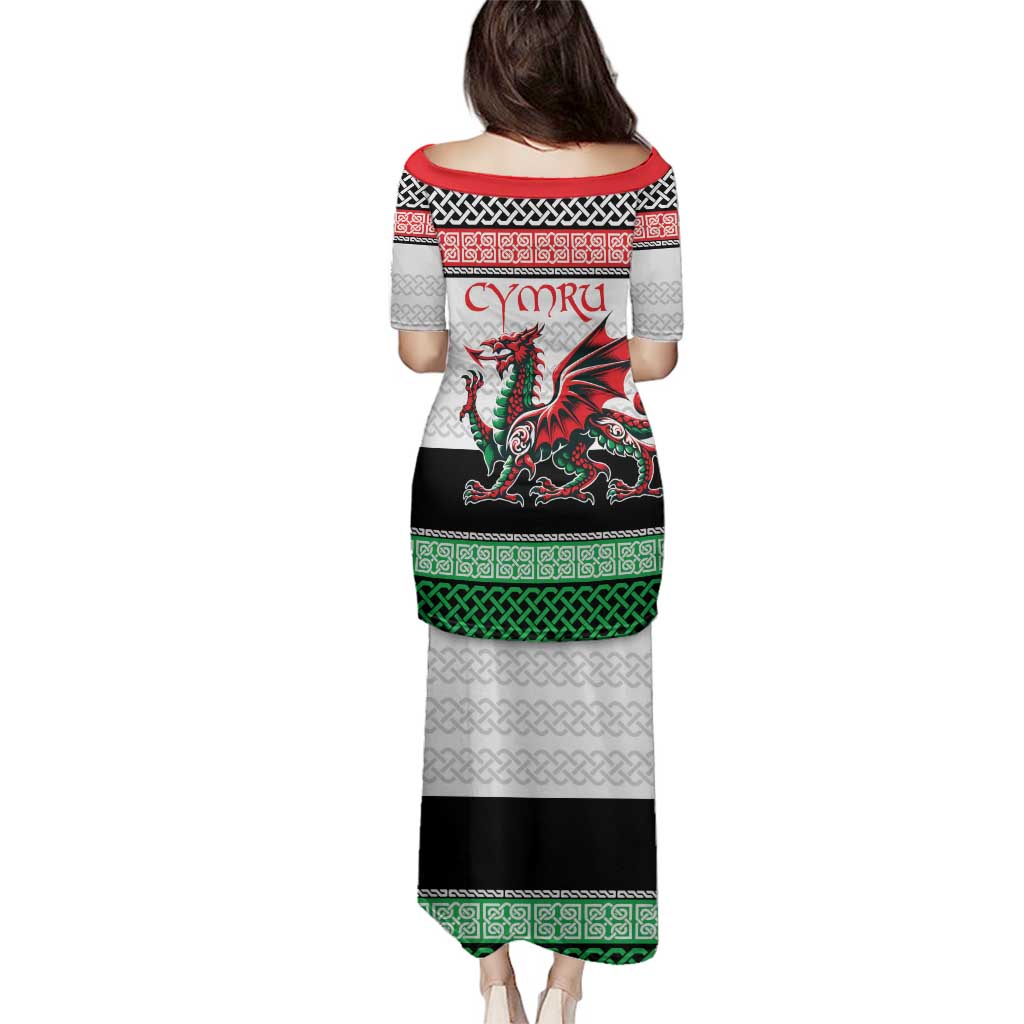 Cymru Celtic Wales Knot Family Matching Puletasi and Hawaiian Shirt Celtic Nation Heritage Pride - Wonder Print Shop