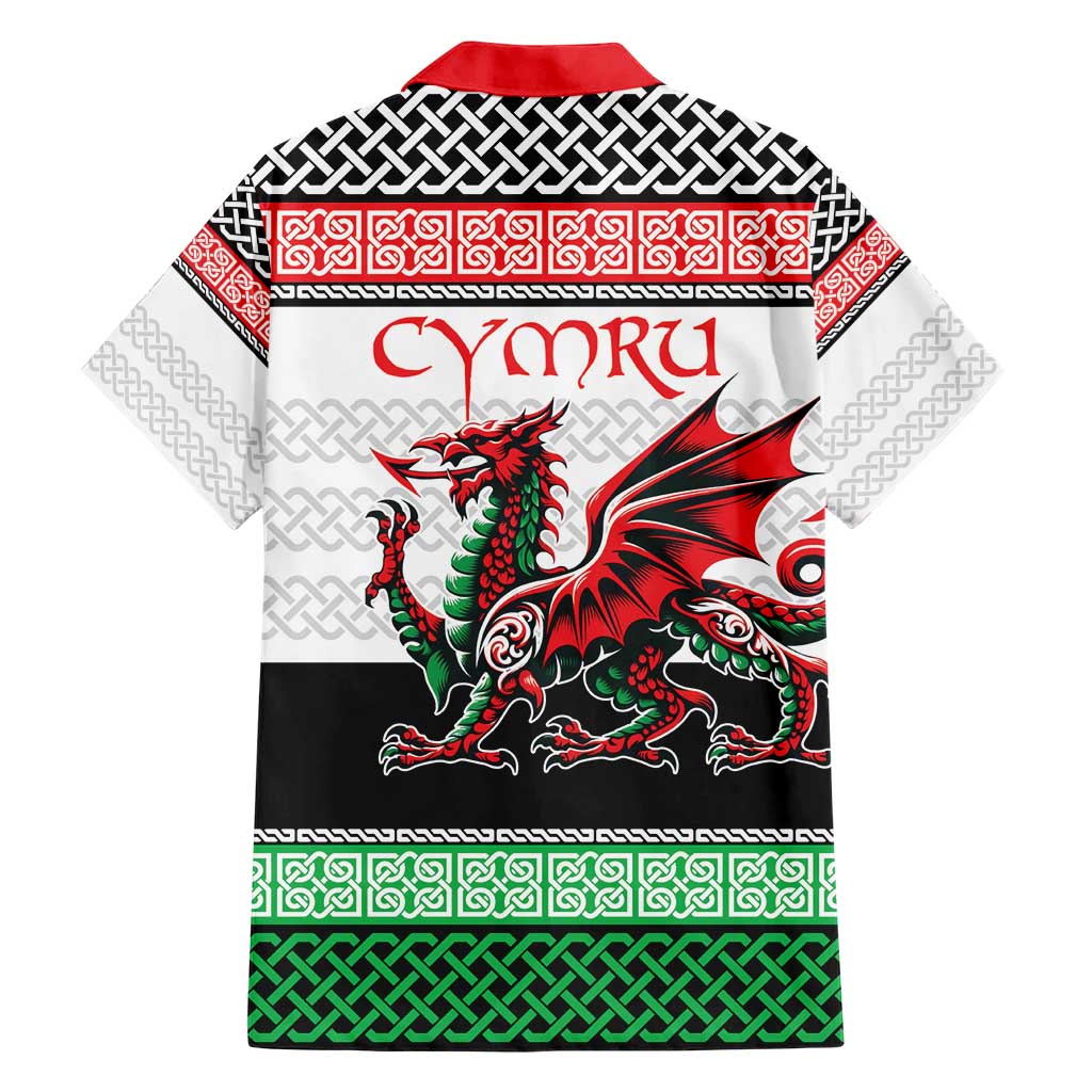 Cymru Celtic Wales Knot Family Matching Short Sleeve Bodycon Dress and Hawaiian Shirt Celtic Nation Heritage Pride - Wonder Print Shop