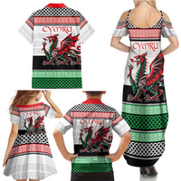 Cymru Celtic Wales Knot Family Matching Summer Maxi Dress and Hawaiian Shirt Celtic Nation Heritage Pride - Wonder Print Shop